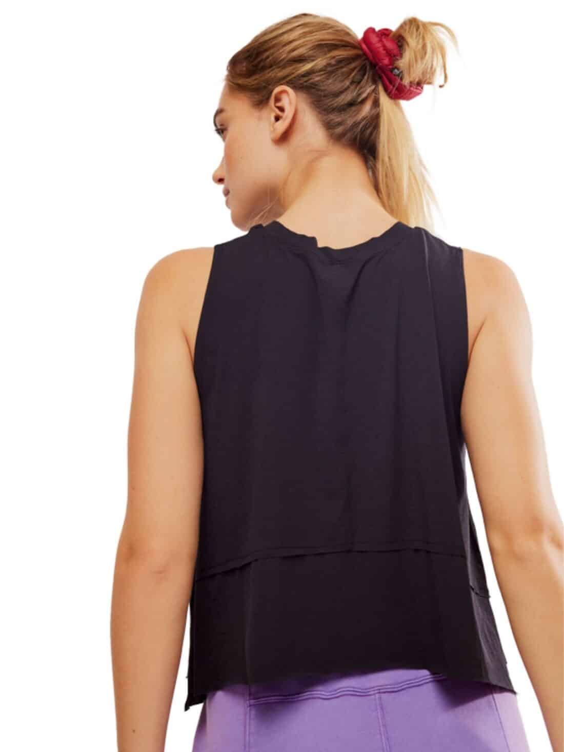 free people tempo tank in black