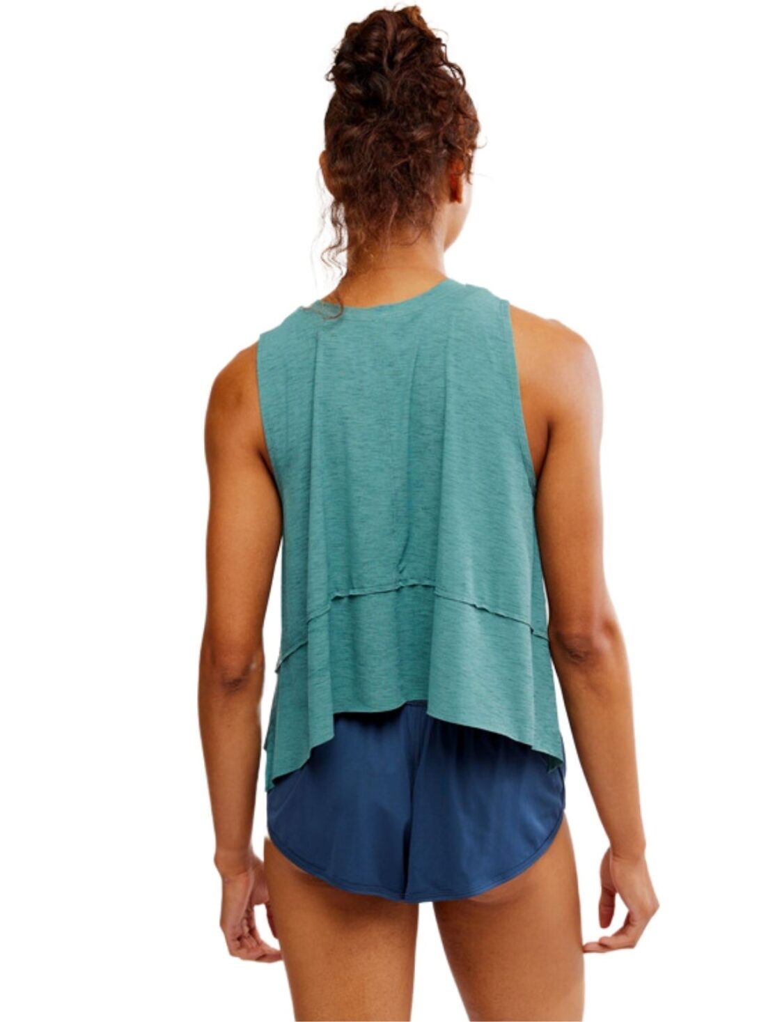 free people tempo tank in midnight jade