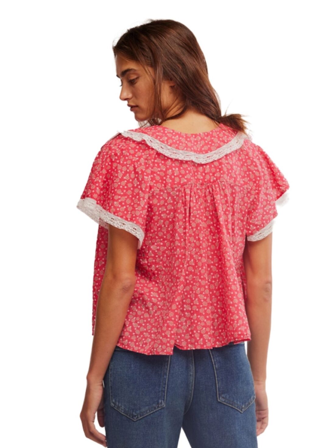 free people truly your top in vintage red