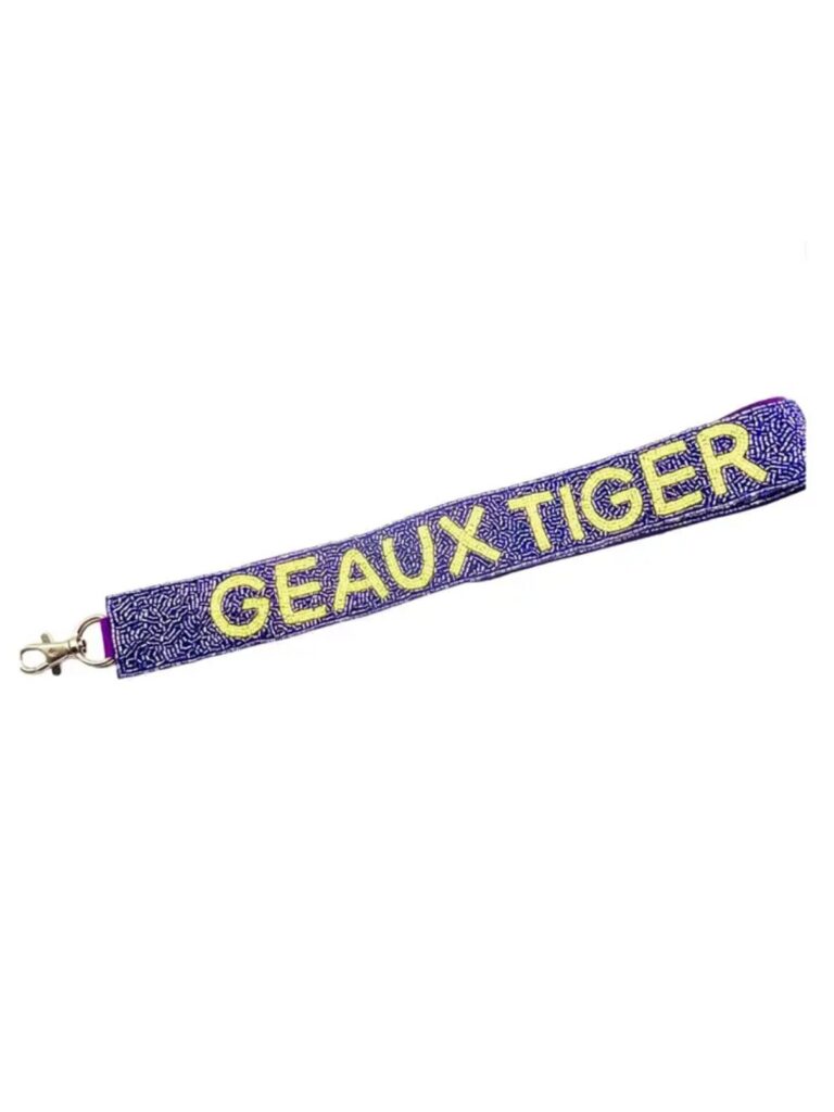 geaux tigers in yellow & purple