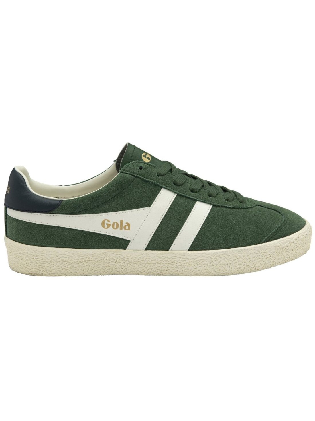 gola medallist sneakers in evergreen/offwhite/plum