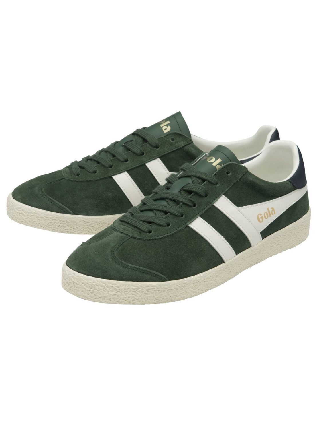 gola medallist sneakers in evergreen/offwhite/plum