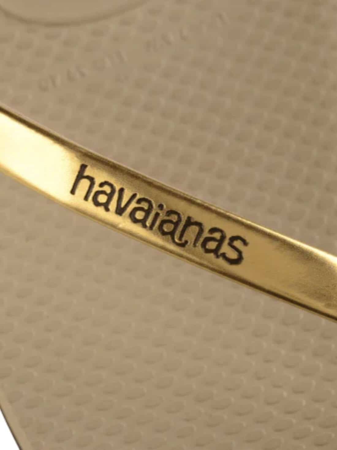 havaianas you metallic sandal gold sand