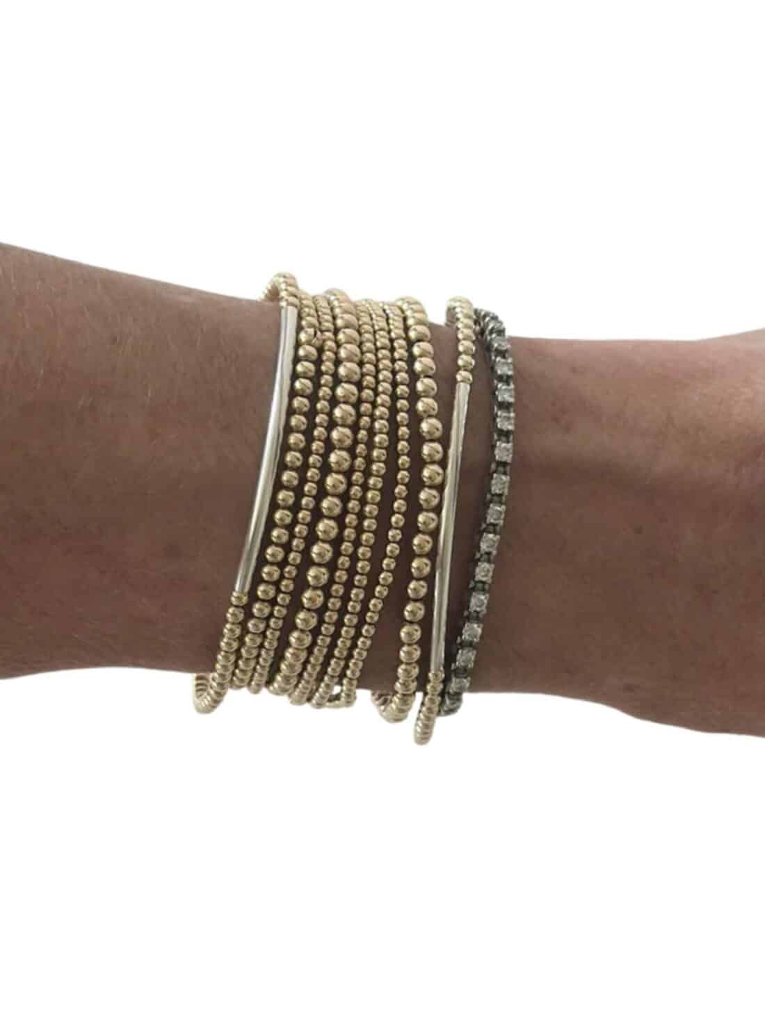 jeny baker bella bar bracelet in gold