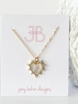 jeny baker designs maya heart necklace