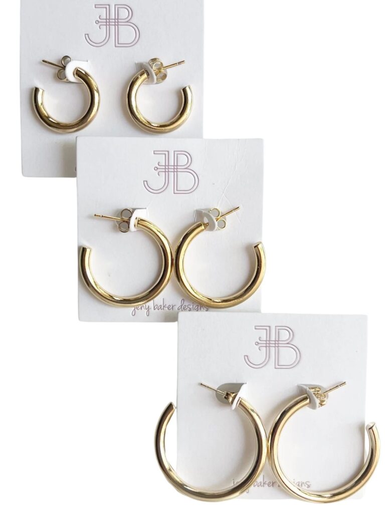 jeny baker designs medium basic tube earring