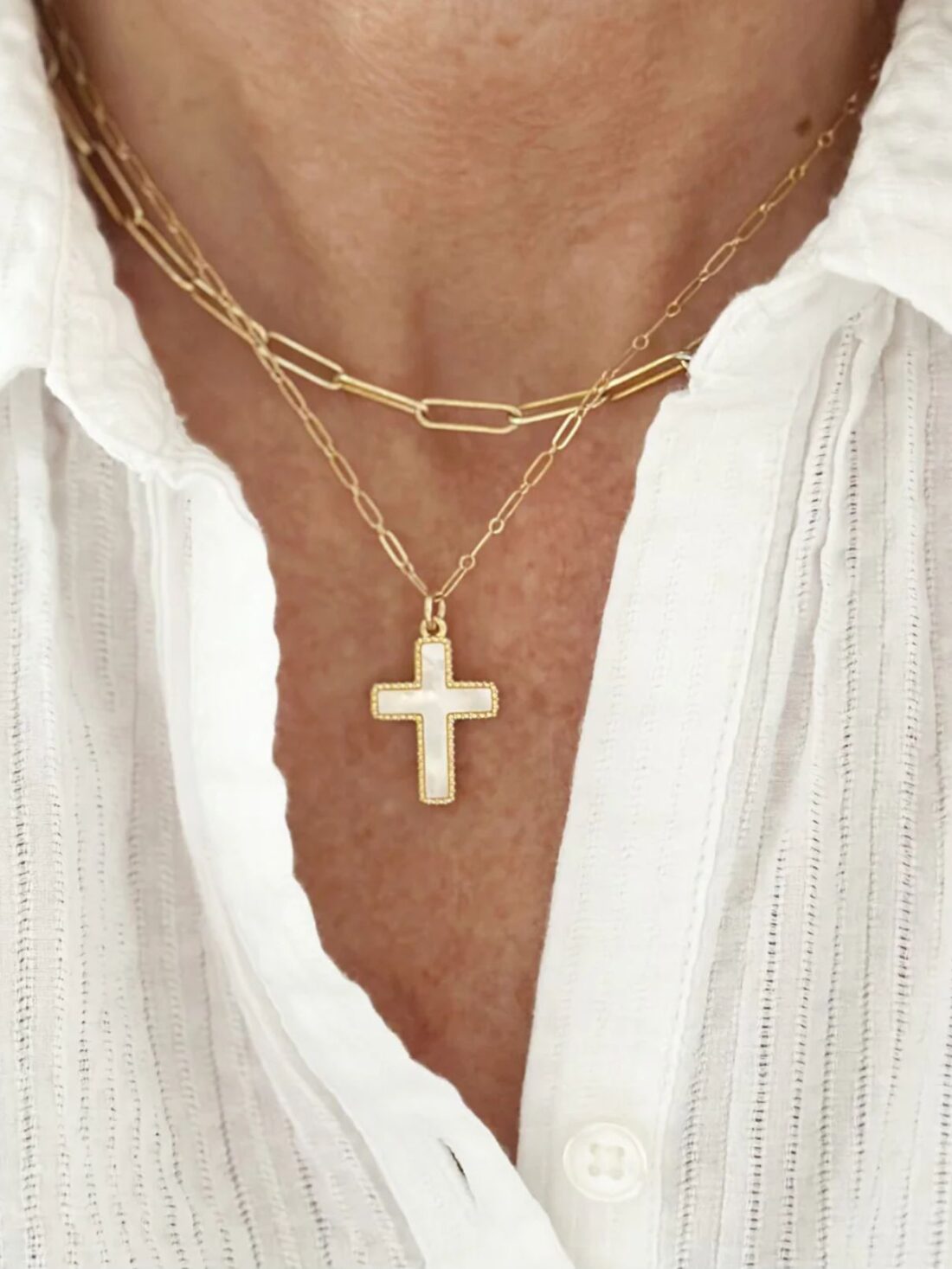 jeny baker designs sanctify cross necklace