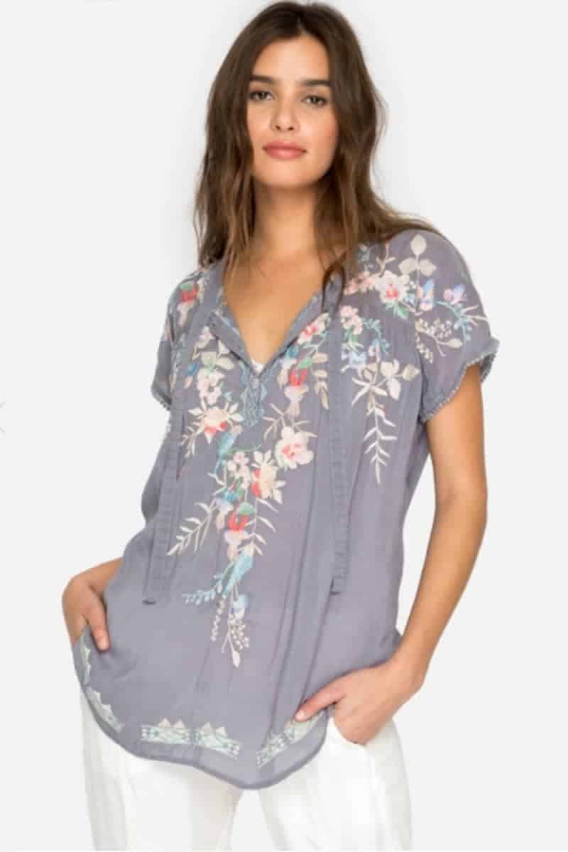 johnny-was-blue-steel-embroidered-dreaming-blouse-26258 – Cotton Island ...