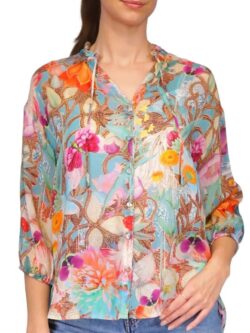 johnny was cathryn blouse in nurto meadow print