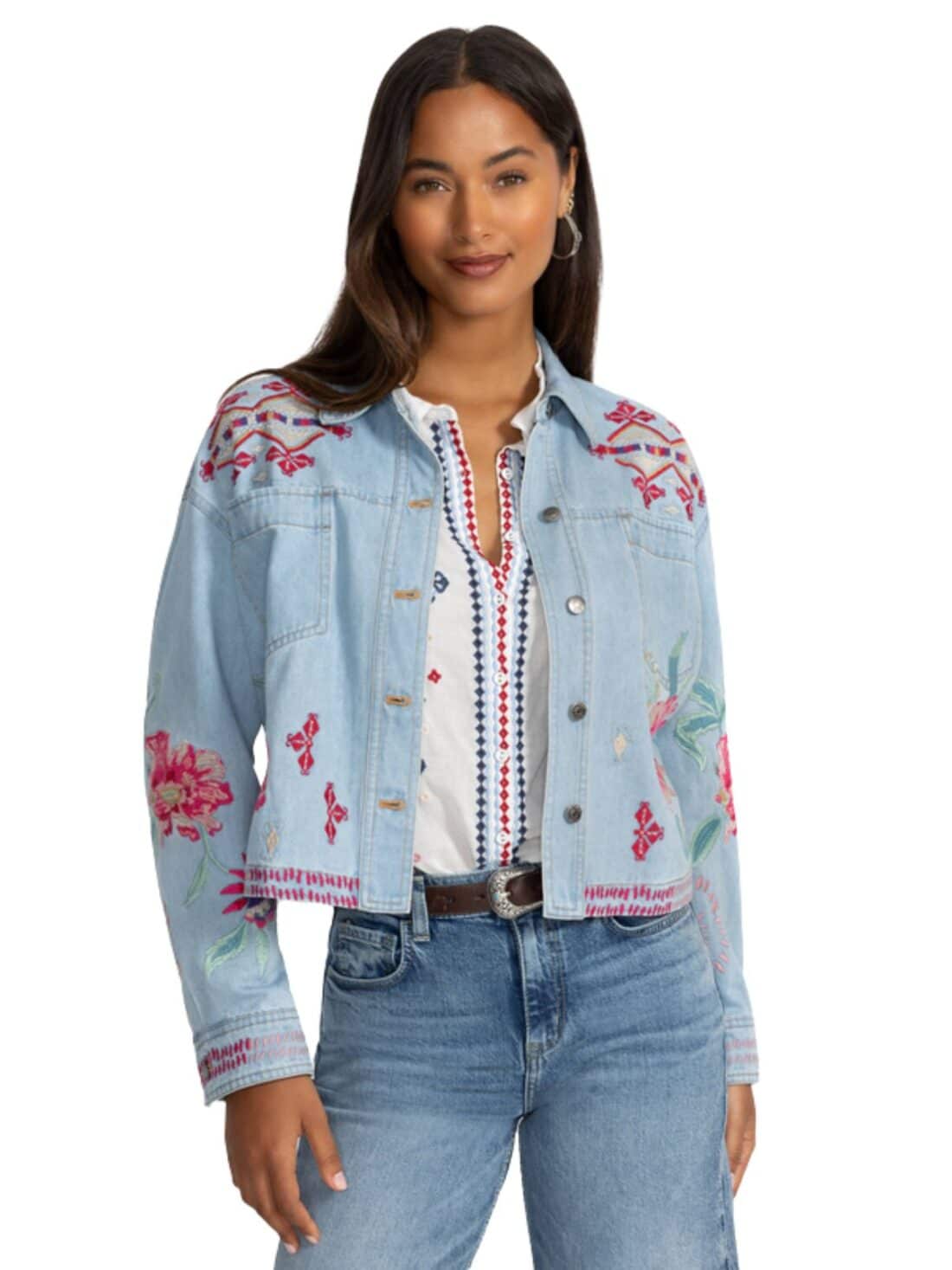 johnny was cropped denim tallula jacket