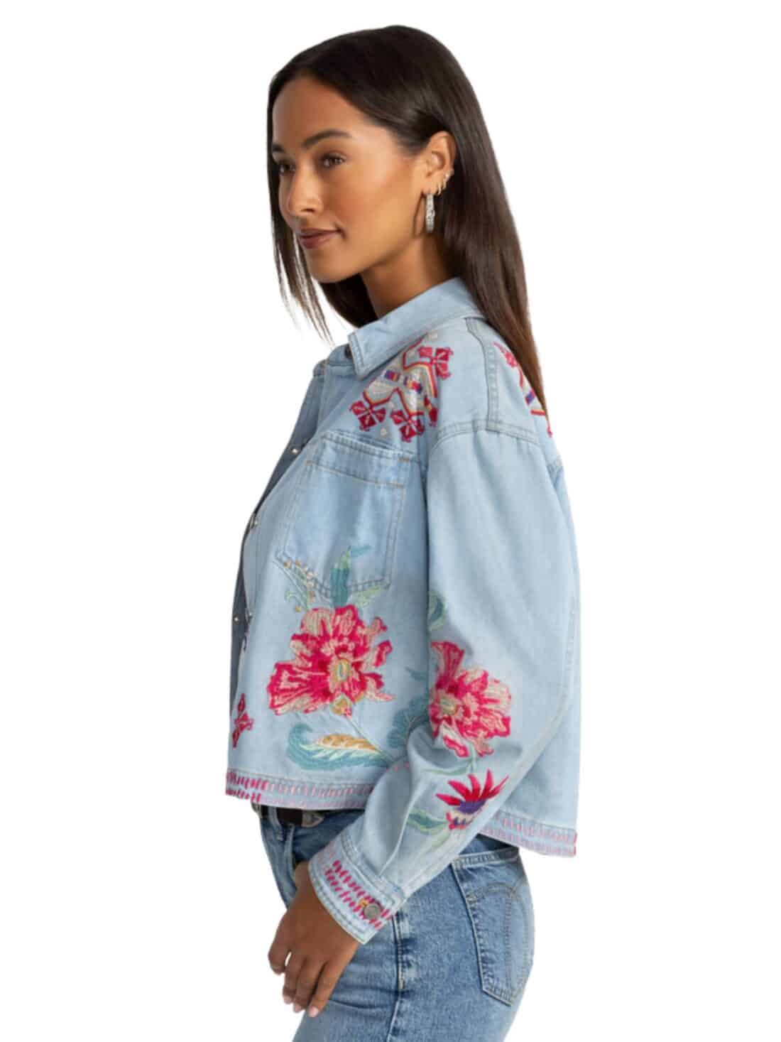 johnny was cropped denim tallula jacket