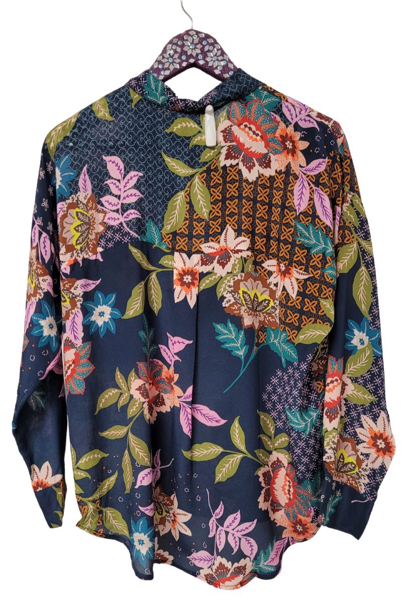 Johnny Was Delfino Lotus Blouse in Multi | Cotton Island Women's ...