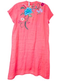 johnny was drape tunic madaleina in calypso coral