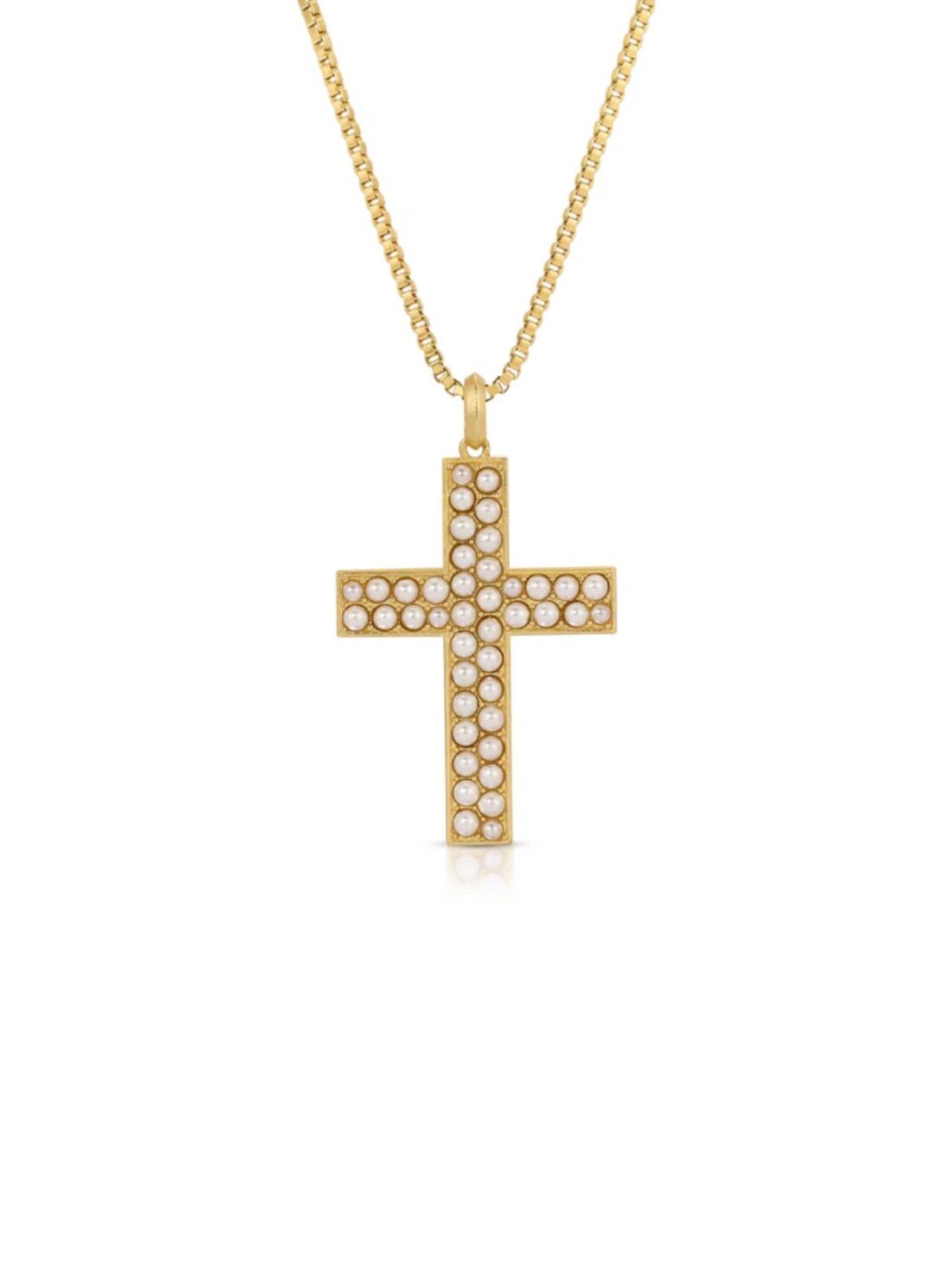 joy dravecky elpis pearl cross necklace