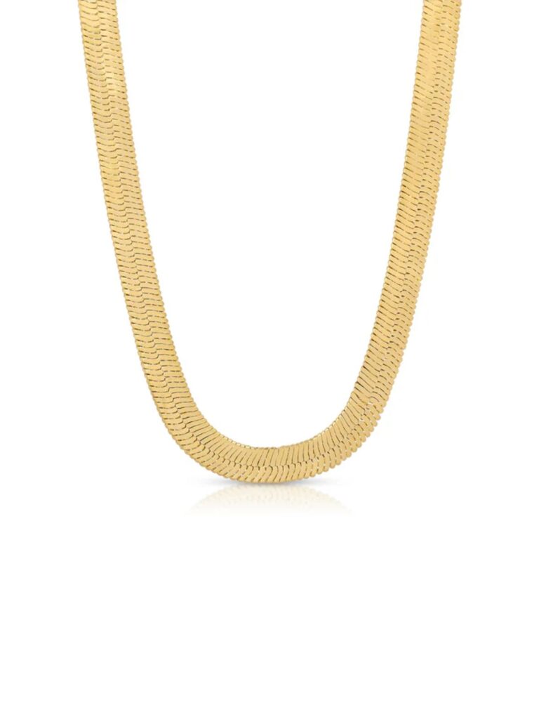 joy dravecky omega herringbone necklace