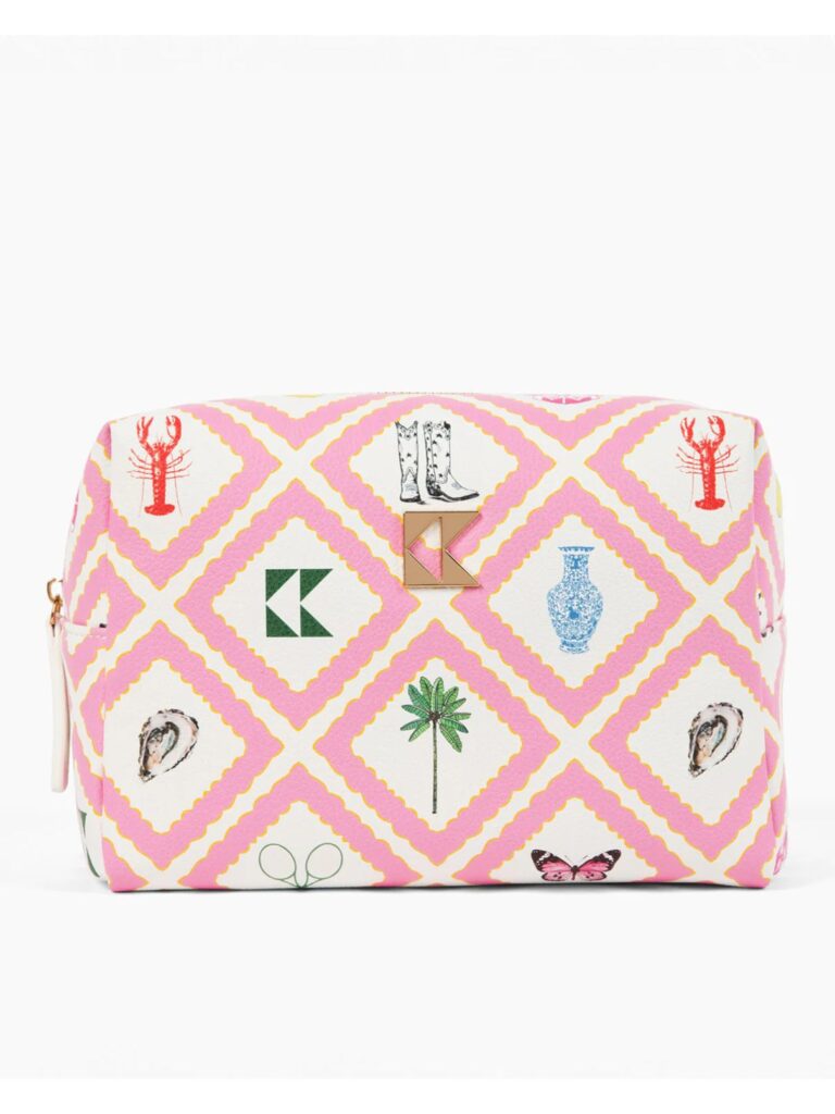 katie kime story classic accessory bag in pink