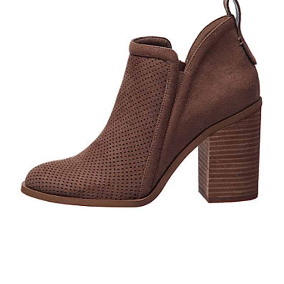 Madden Girl Evita Taupe Perforated Bootie – Cotton Island Women's ...