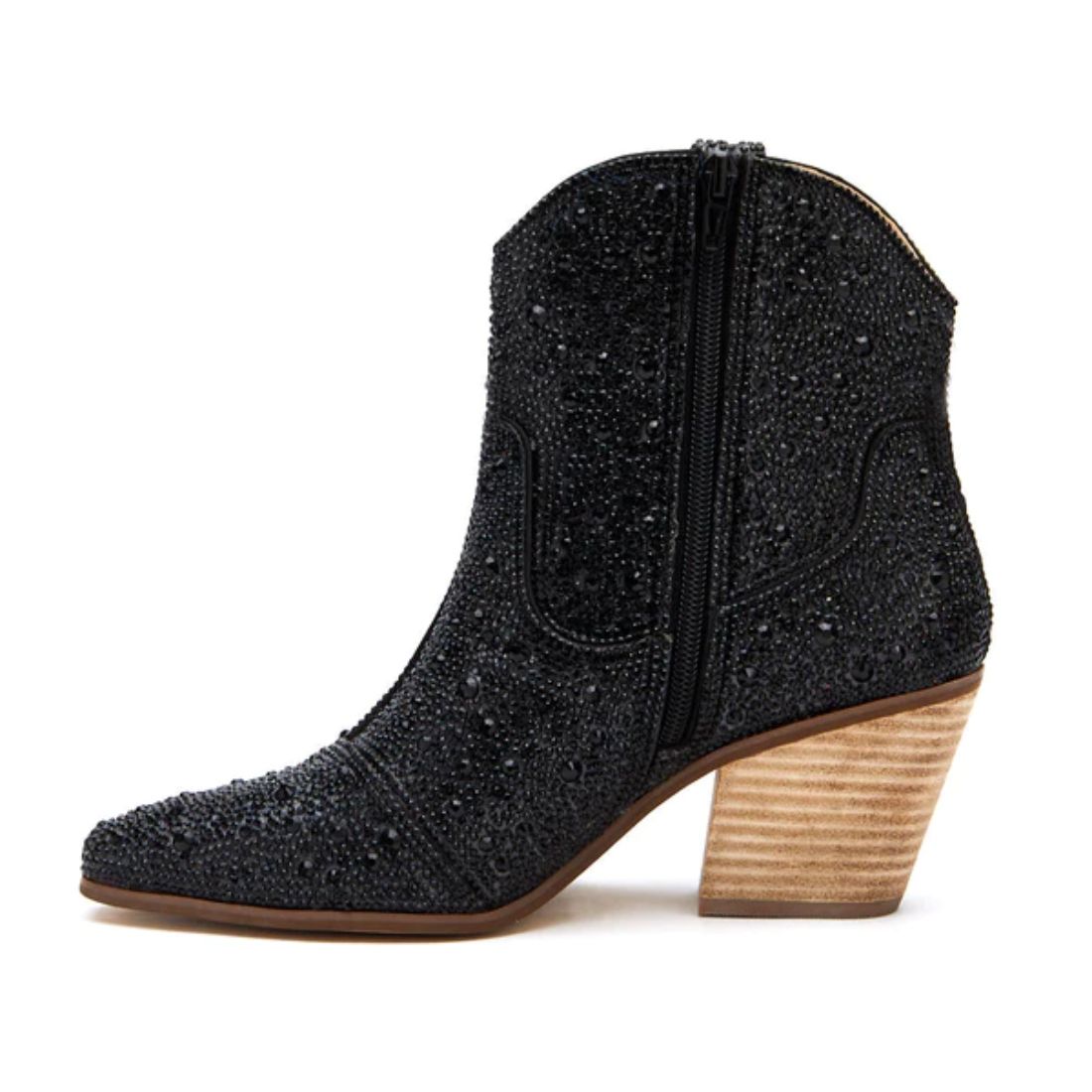 Matisse Harlow Boot in Black Rhinetstone | Cotton Island Women's ...