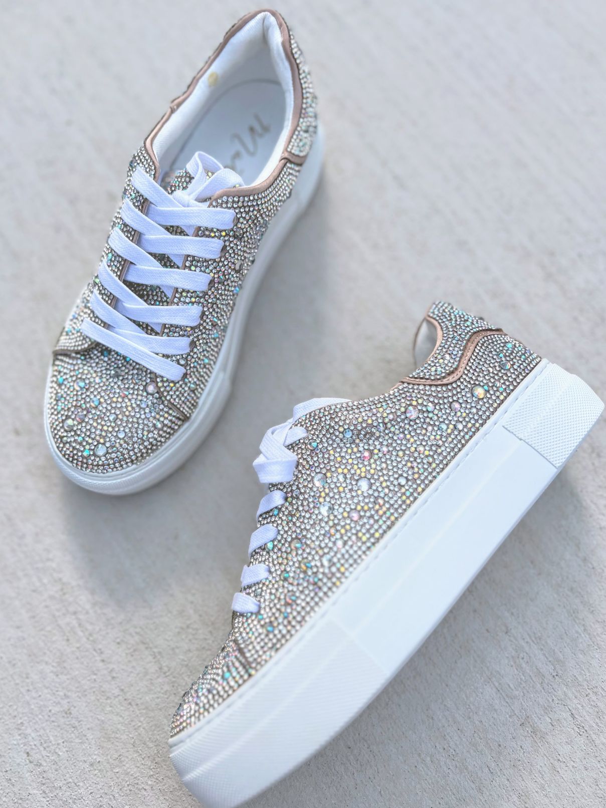 Matisse Julia Sneaker in Clear Rhinestone | Cotton Island Women's ...