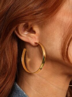 melinda maria atlas 2" gold hoops