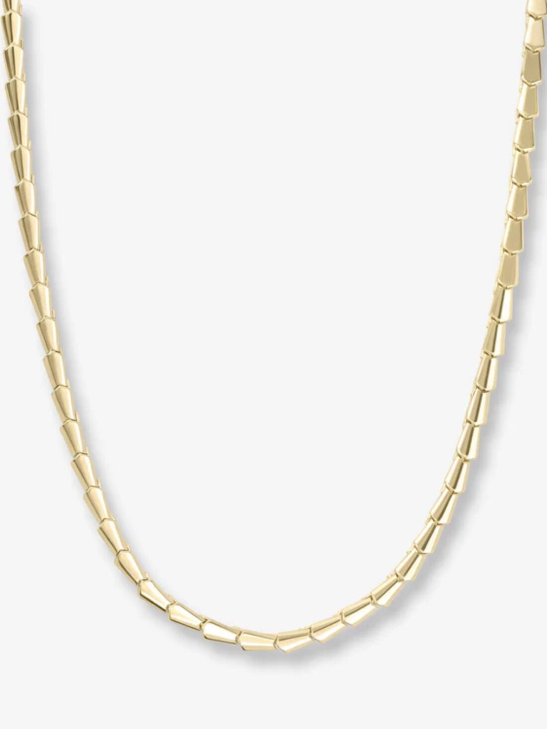 melinda maria serpent collar 18" necklace in gold