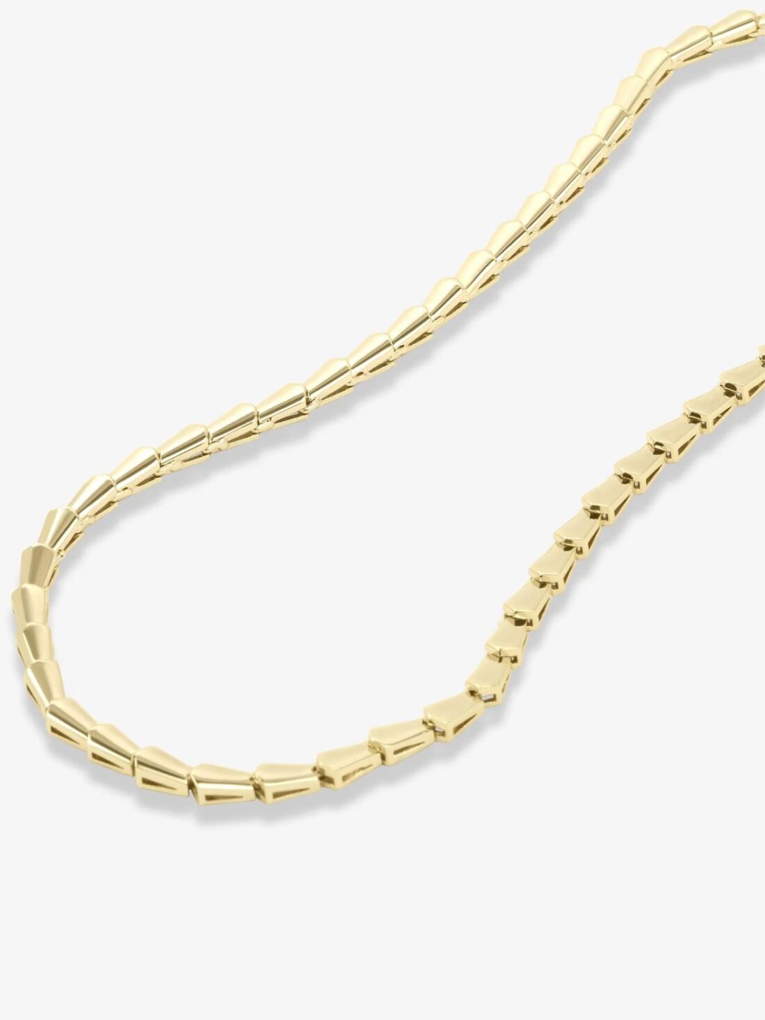 melinda maria serpent collar 18" necklace in gold