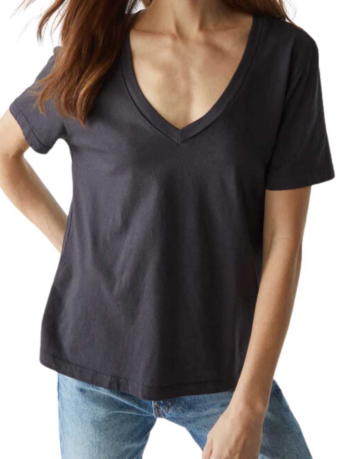 michael stars daria v neck tee in oxide