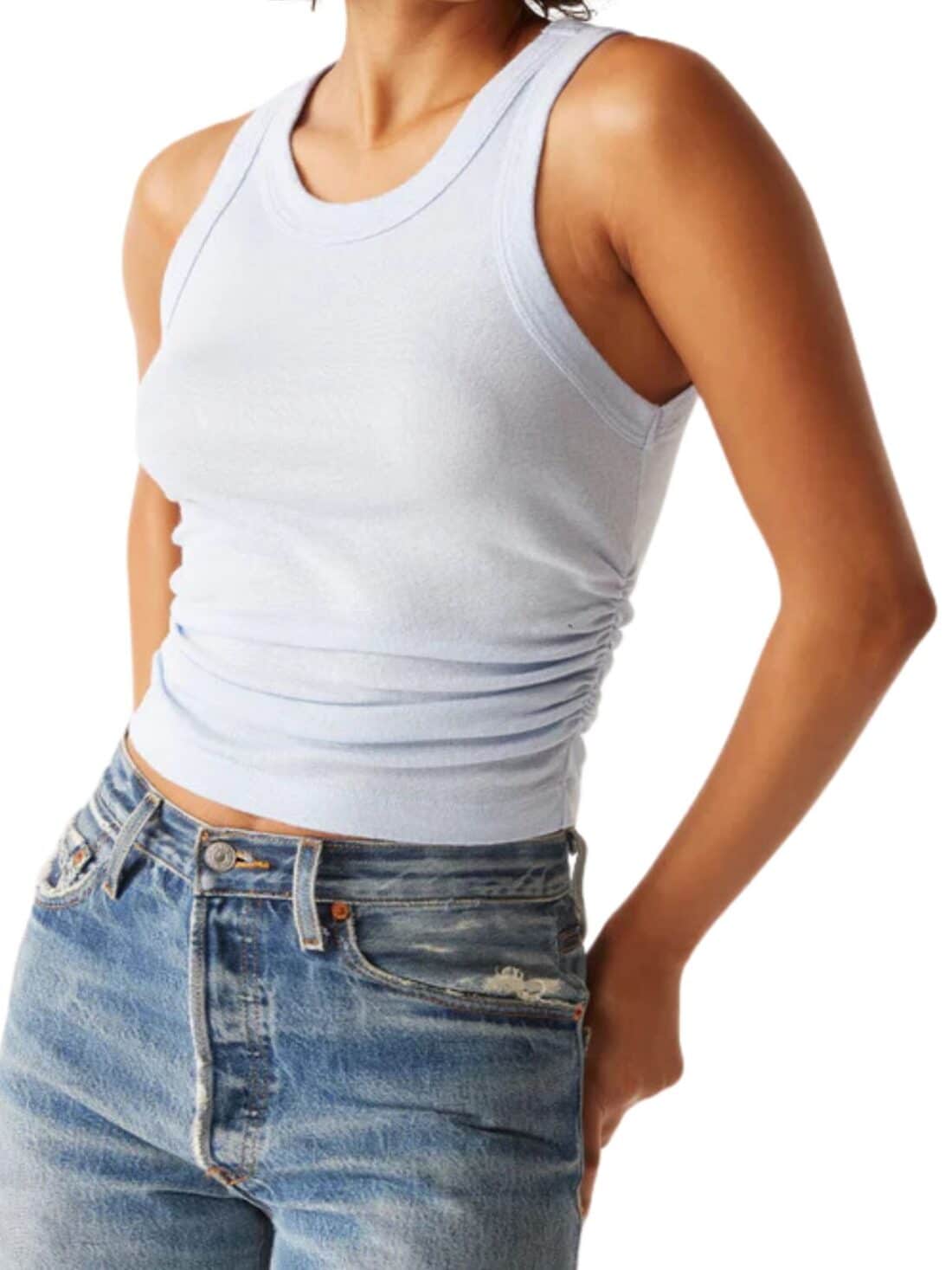 michael stars ella crop tank in water