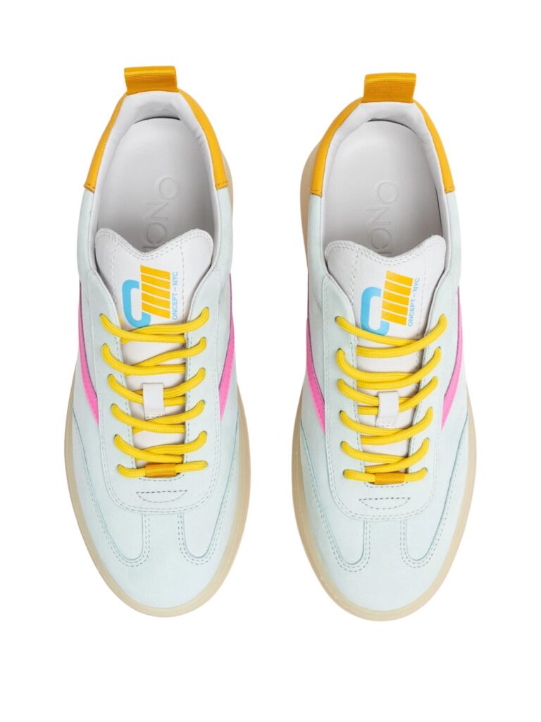 oncept panama sneaker in aqua chill