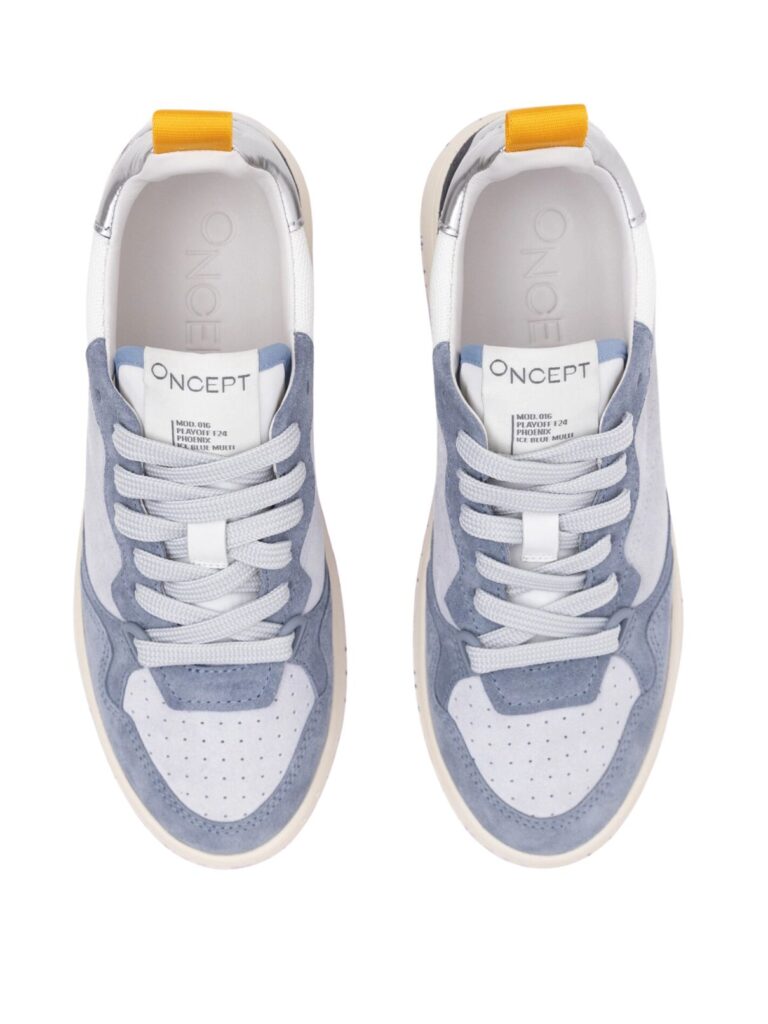 oncept phoenix sneaker in ice blue multi