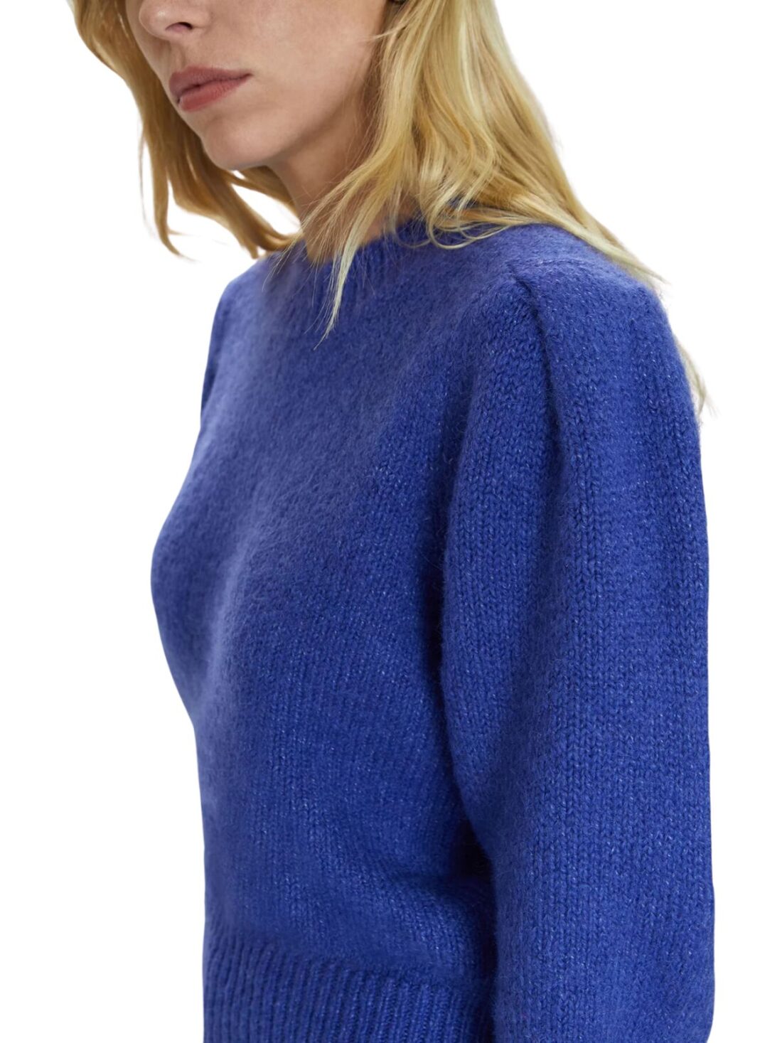 pistola colette puss sleeve sweater in periwinkle