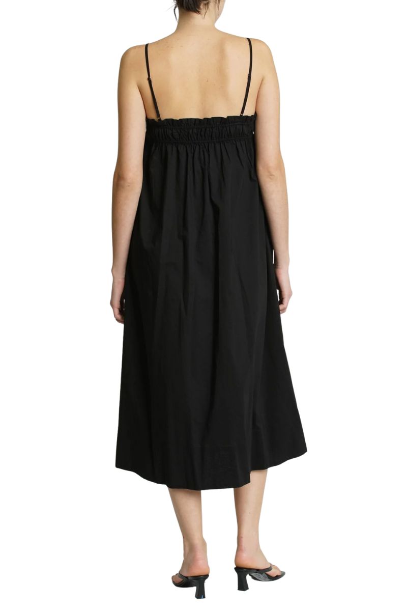 Pistola Farrah Ruffle Dress in Noir | Cotton Island Women's Clothing ...