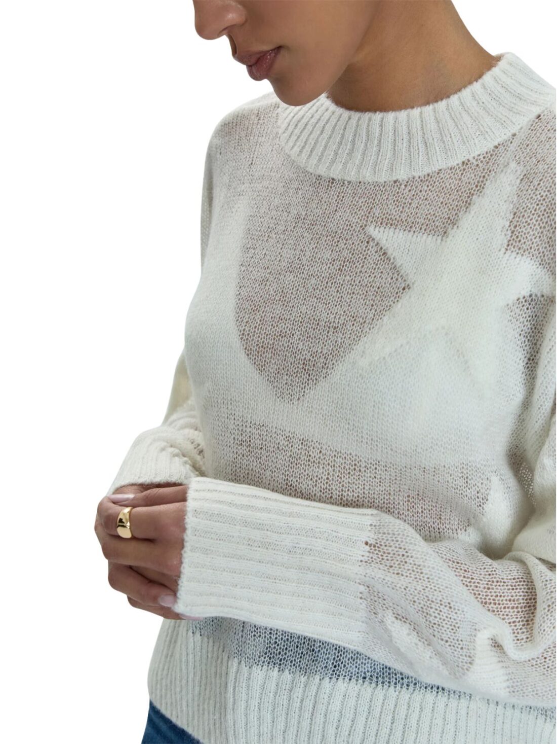 pistola joslyn ivory star sweater