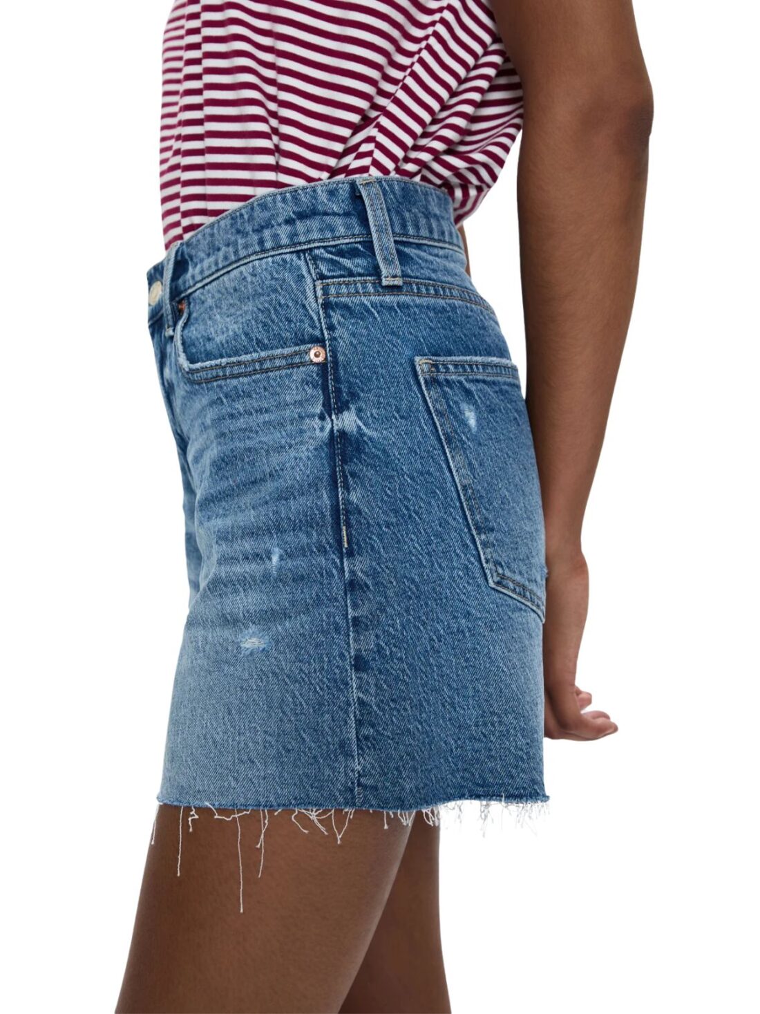 pistola kennedy mid rise short in central vintage denim