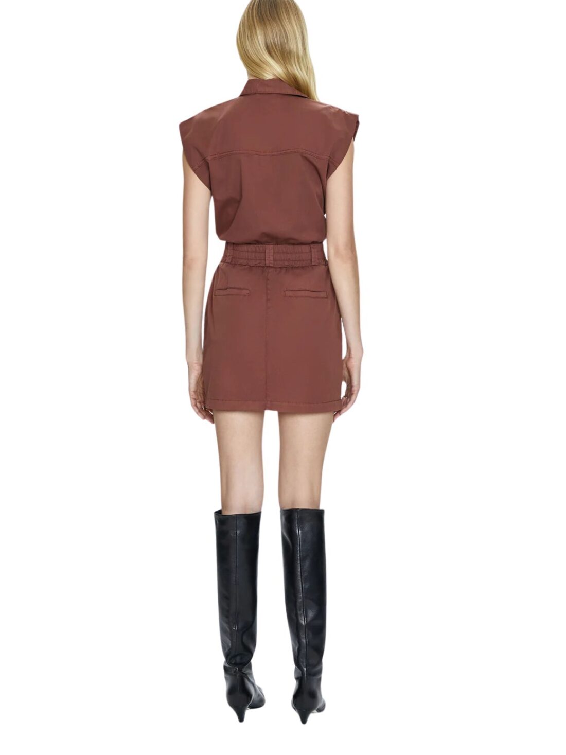 pistola rosie utility dress in praline