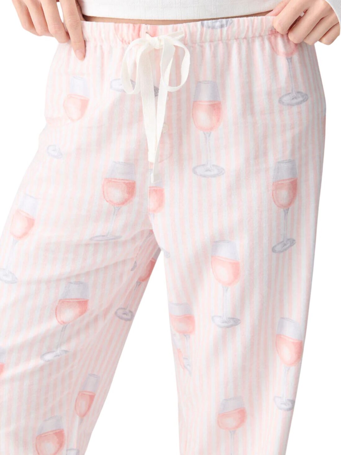 pj salvage flannels in pink mist