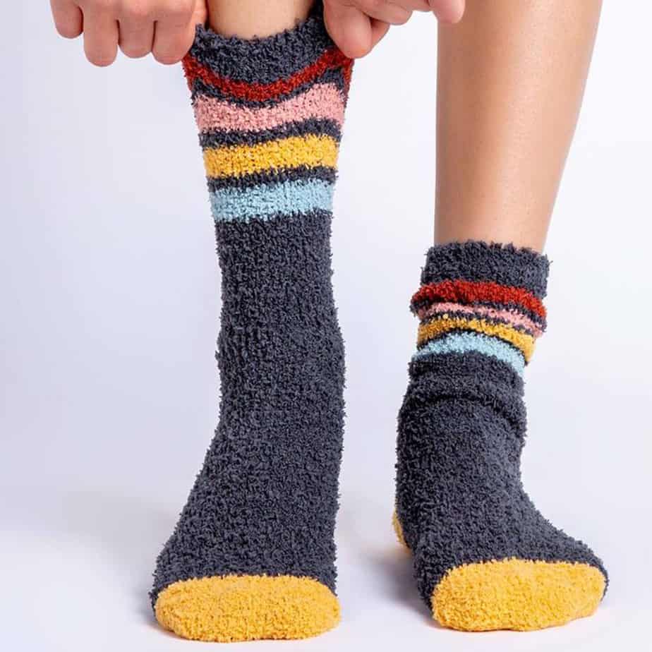 PJ Salvage Fun Socks in Heather Gray | Cotton Island Women's Clothing ...