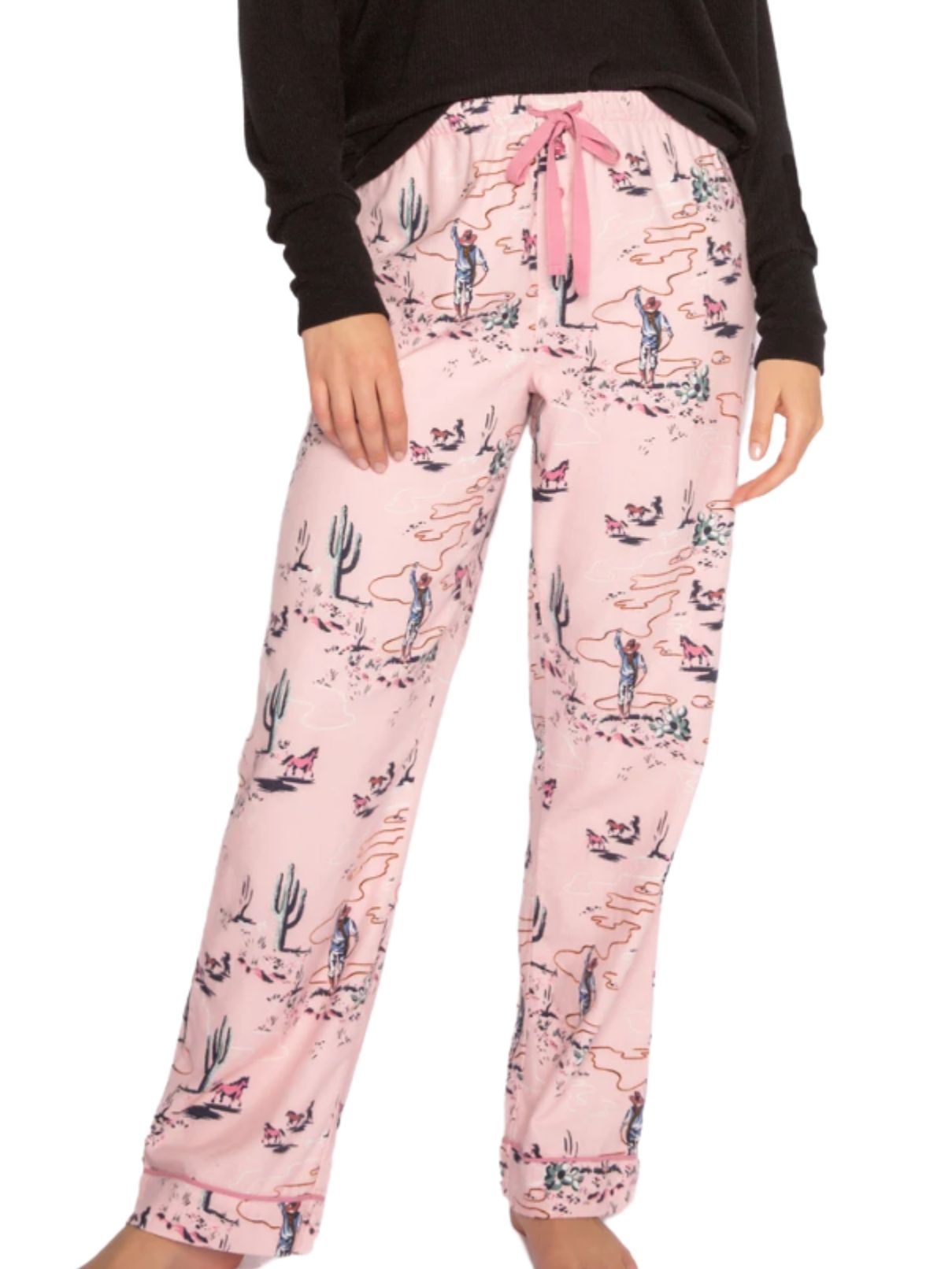 PJ Salvage Pink Mist Flannel Pajama Pants | Cotton Island Women's ...