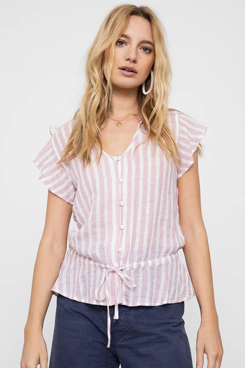 Rails Charli Tropical Stripe Blouse | Cotton Island Women's Clothing ...