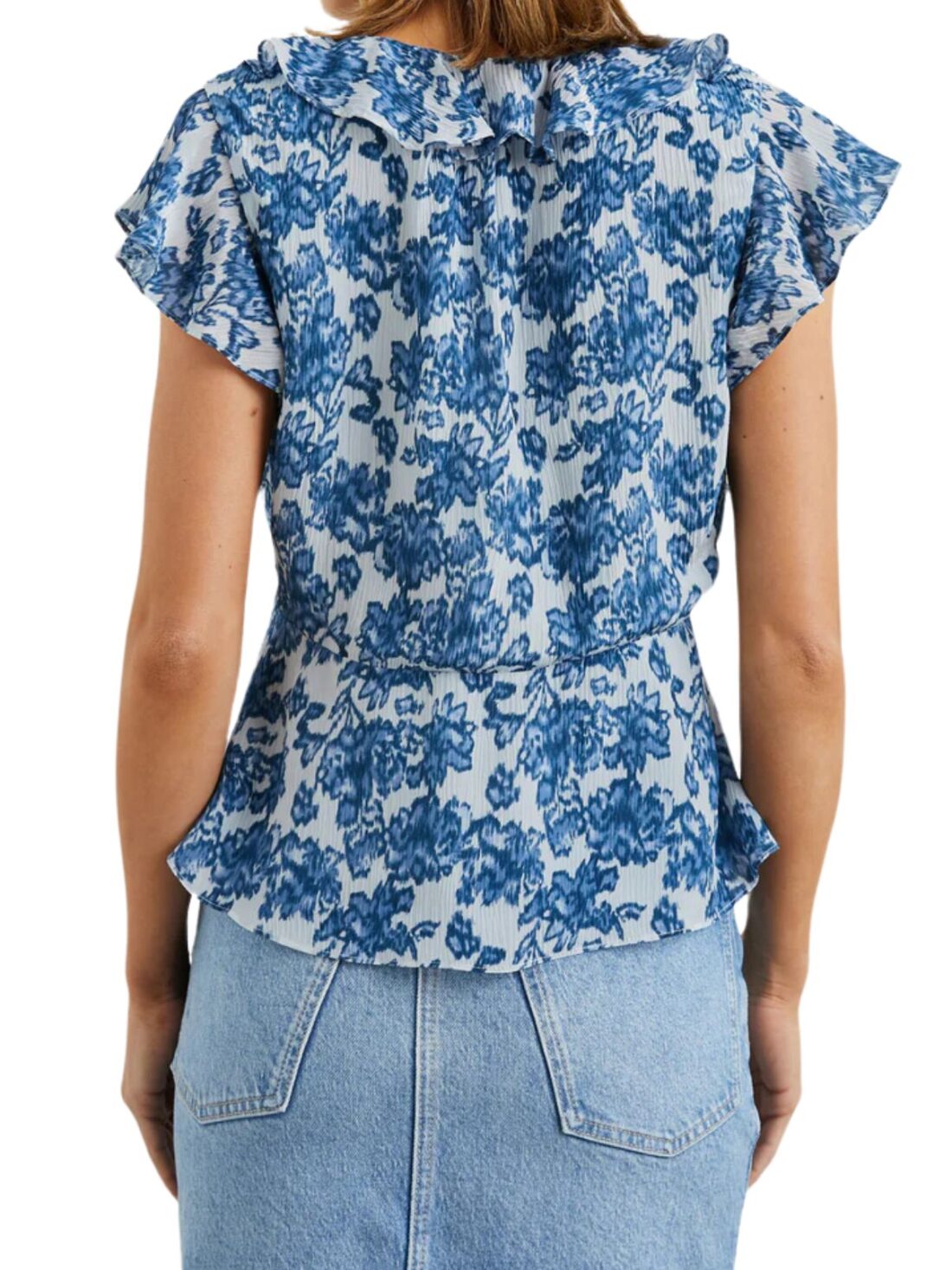 rails carmine chambray floral top