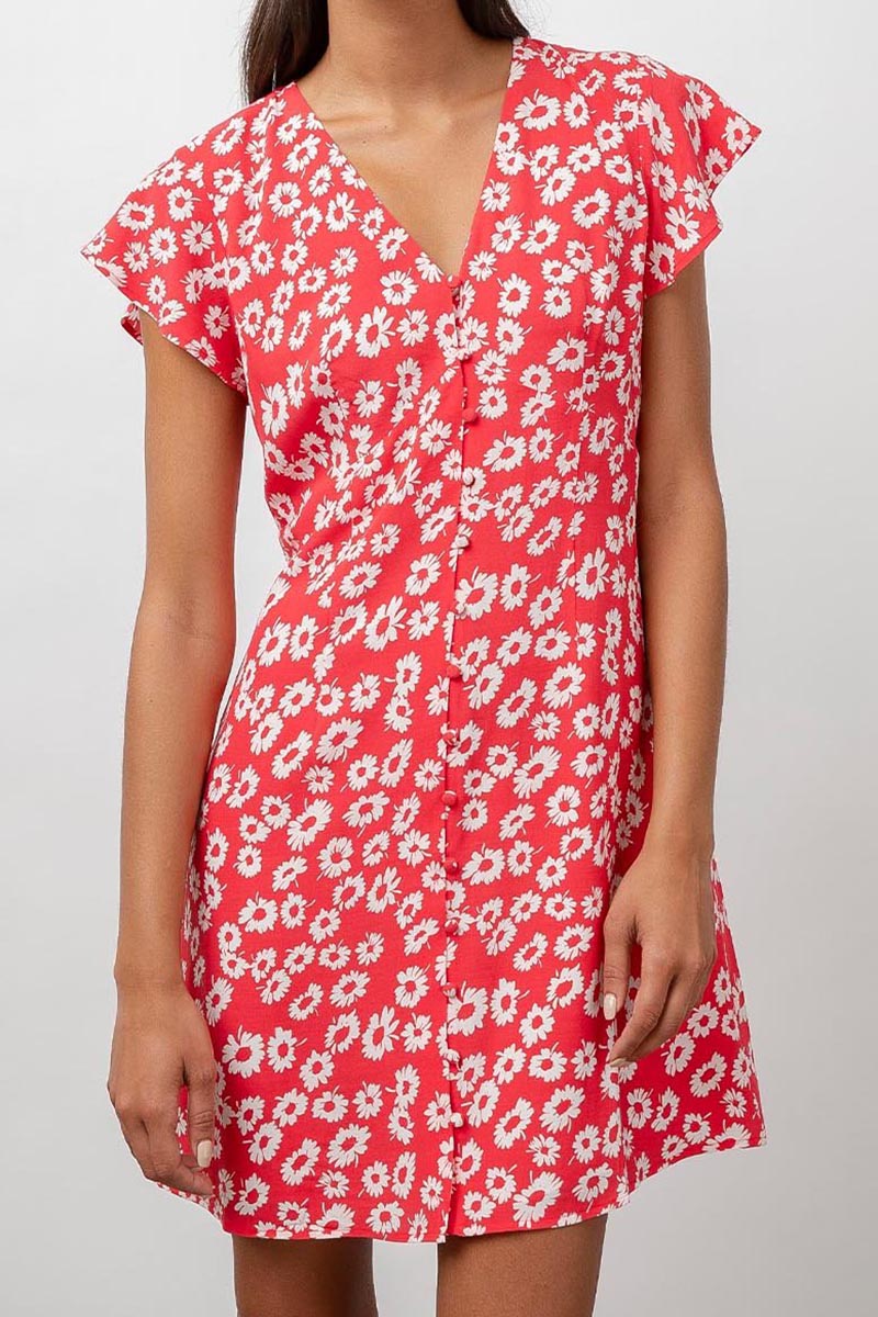 Rails Helena Daisies Dress in Cardinal Cotton Island Women's Clothing