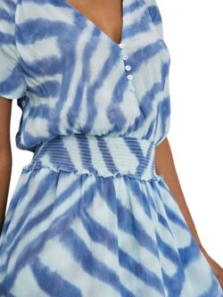 rails karla blue watercolor stripe dress