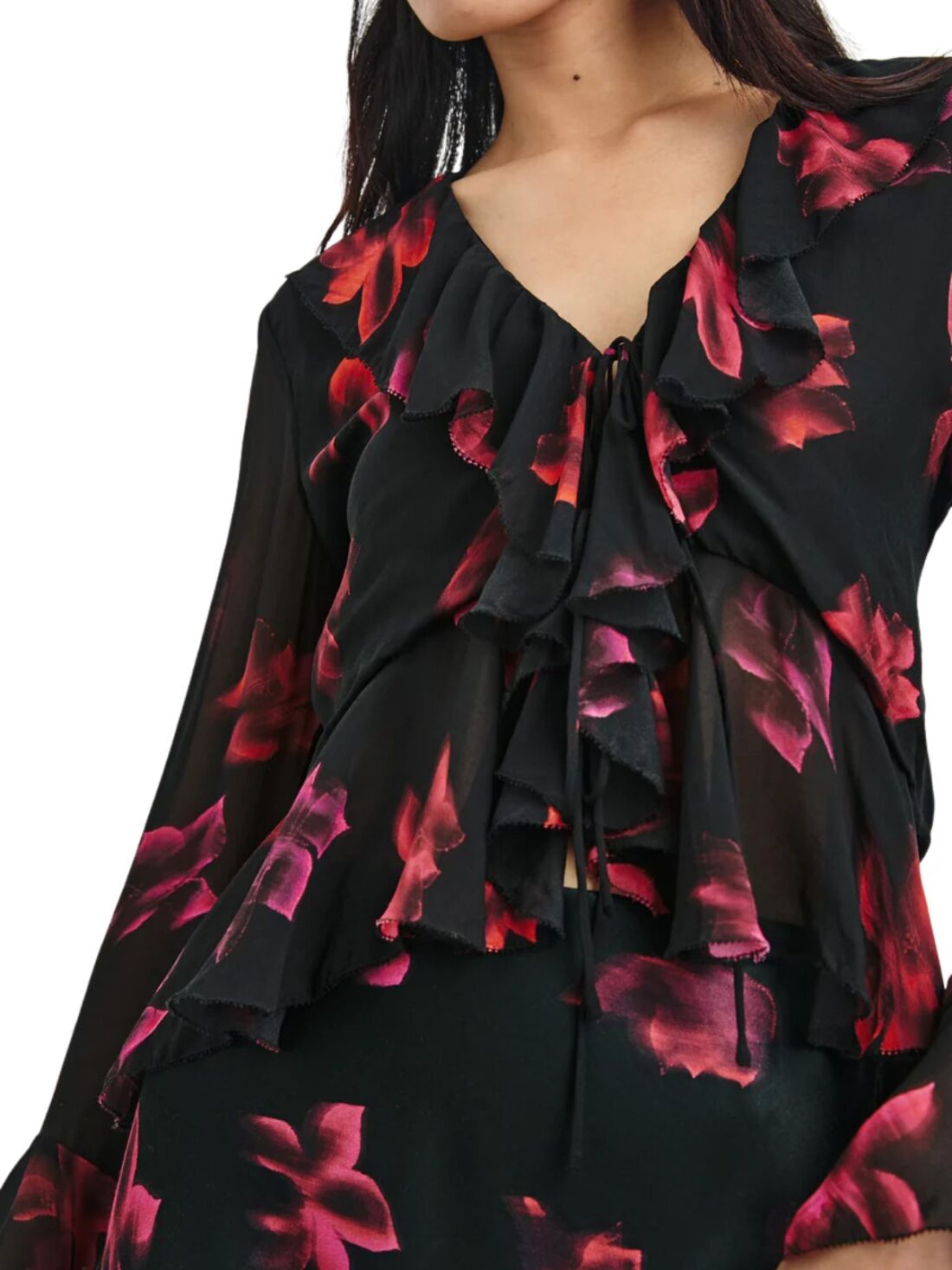 rails nicoletta dark azalea blouse