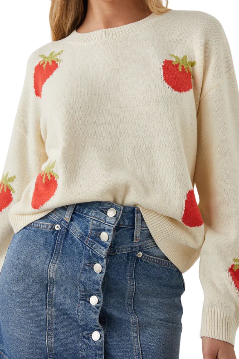 Rails Perci Strawberries Sweater | Cotton Island Women's Clothing Boutique