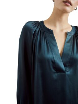 rails wynna silk blouse in deep sea