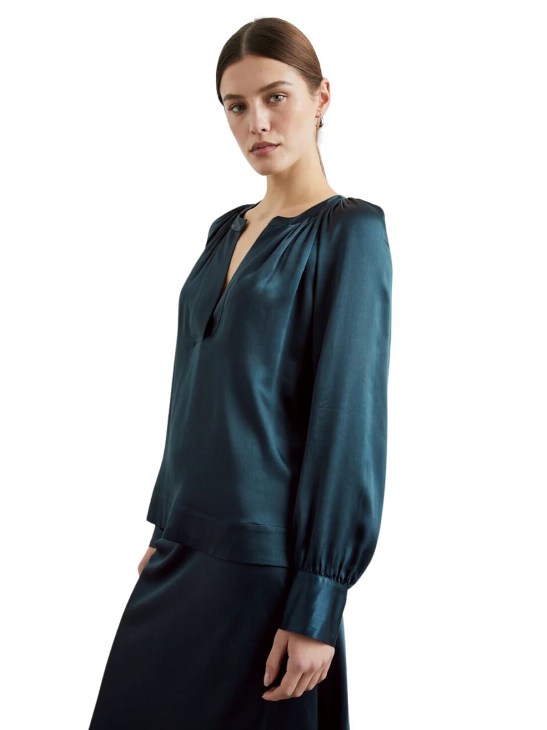 rails wynna silk blouse in deep sea