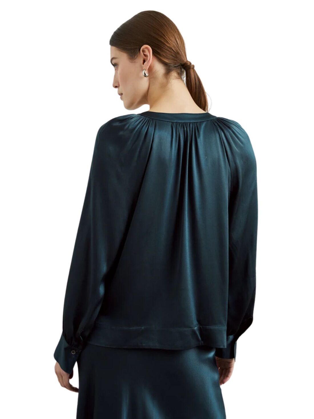 rails wynna silk blouse in deep sea