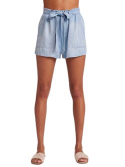 bella dahl belted pocket short in caribbean wash