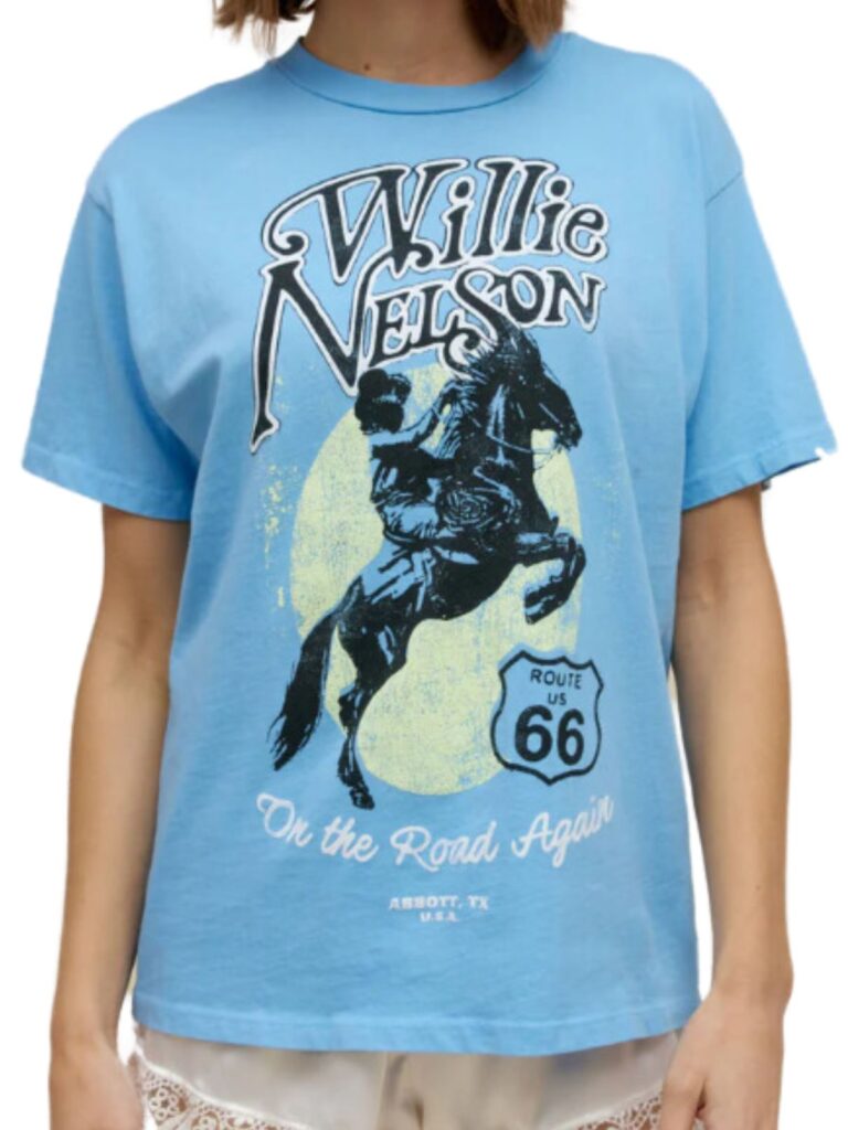 daydreamer willie nelson route 66 weekend tee