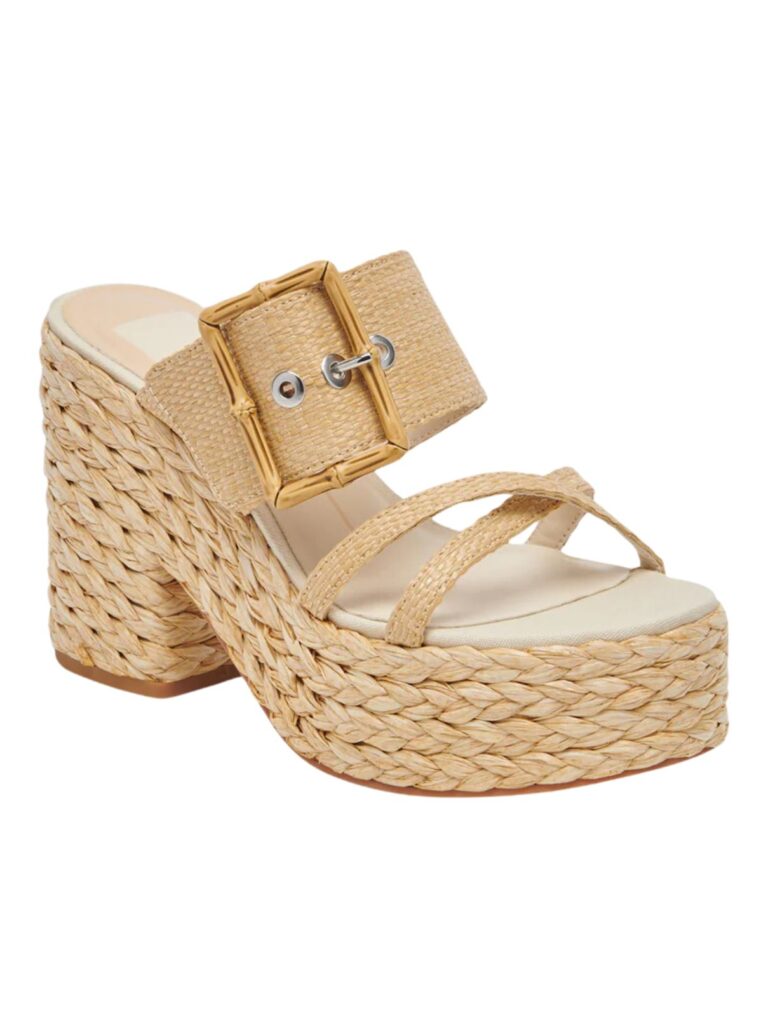 dolce vita edwina heel in lt natural raffia